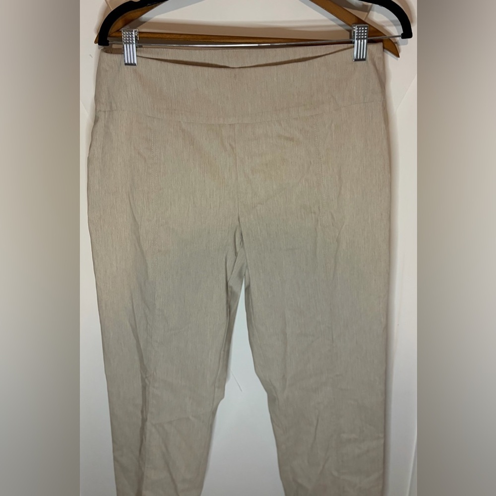 Zac & Rachel Khaki Pants Slim Leg Pull On Size 10 NWOT - Picture 7 of 8